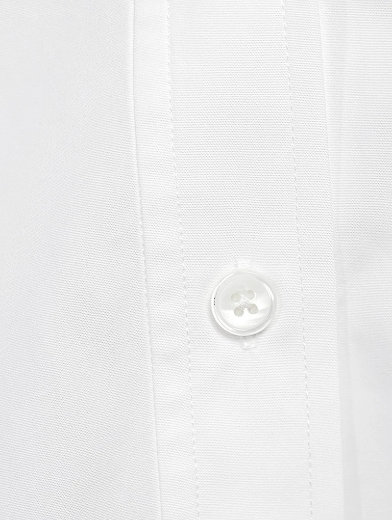 Belted Poplin Shirt