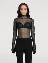 Sheer Turtleneck