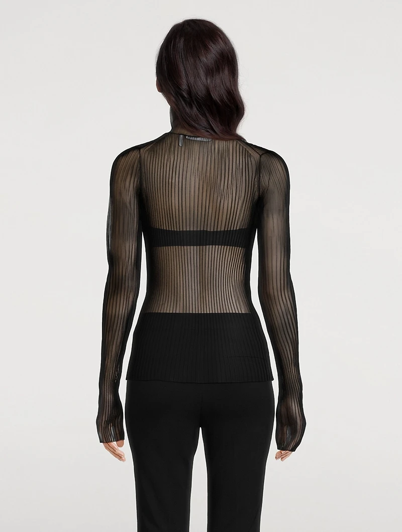 Sheer Turtleneck