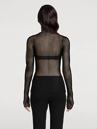 Sheer Turtleneck