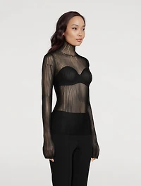 Sheer Turtleneck
