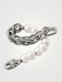 Asli Link Chain Pearl Bracelet