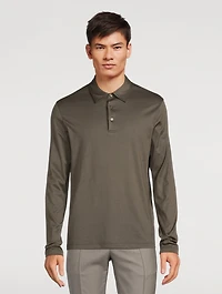 Long-Sleeve Polo