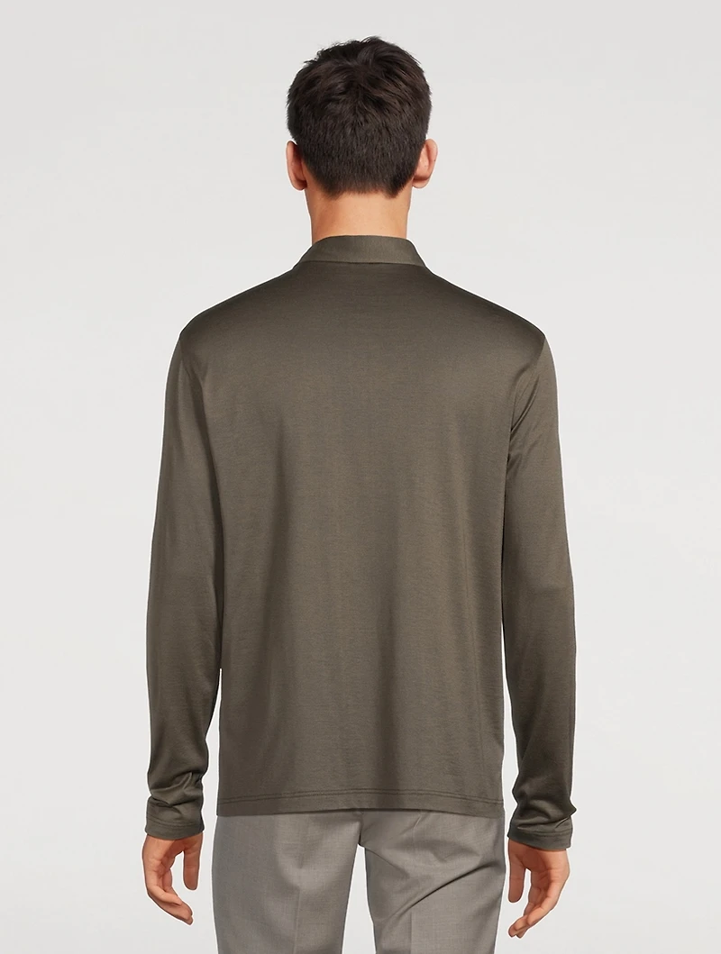 Long-Sleeve Polo