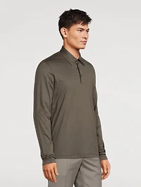 Long-Sleeve Polo
