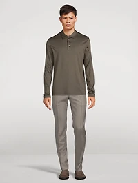 Long-Sleeve Polo