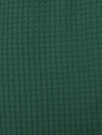 Textured Cotton Check Summer Shorts