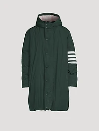 Poly Twill Down Football Parka With Hood
