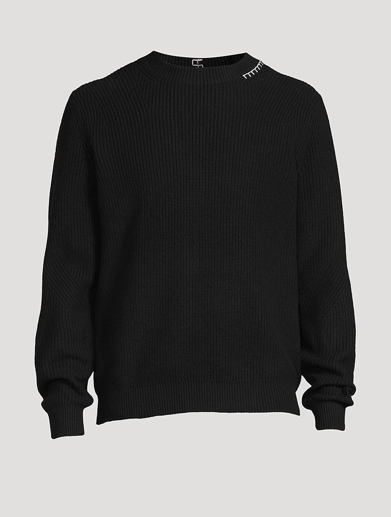 Wool-Blend Crewneck Sweater