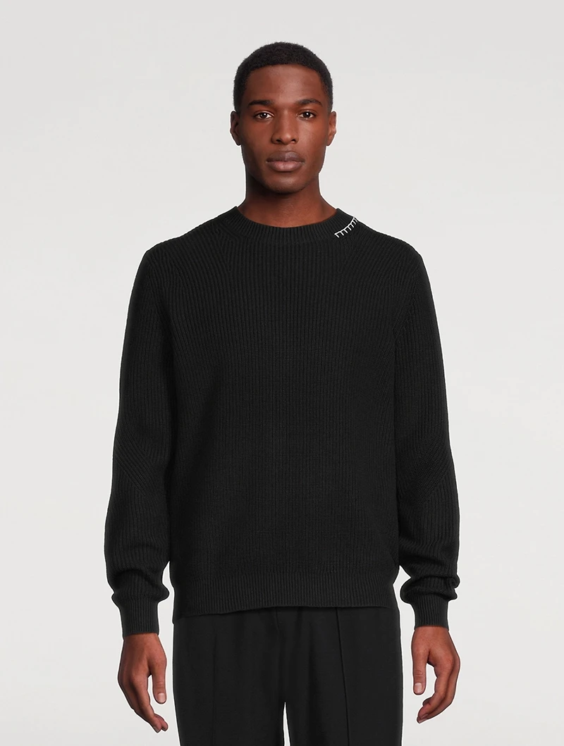 Wool-Blend Crewneck Sweater