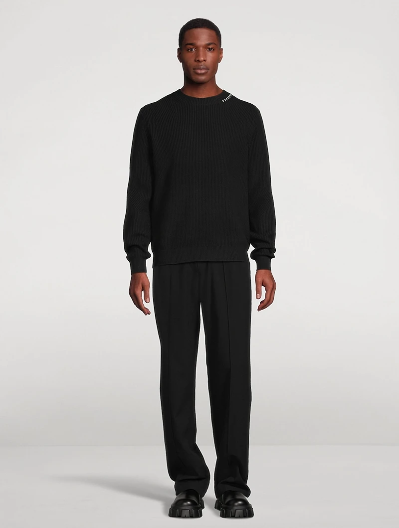 Wool-Blend Crewneck Sweater