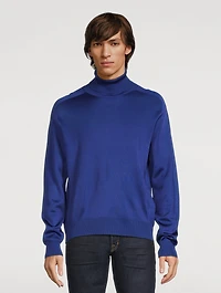 Silk-Blend Turtleneck Sweater