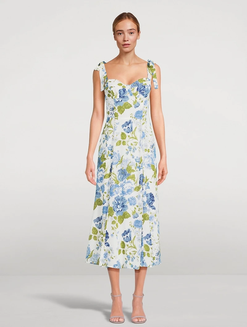 Nadira Midi Dress Floral Print