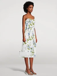 Kieryn Linen Midi Dress Floral Print