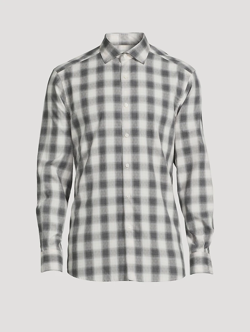Cotton Shirt Check Print