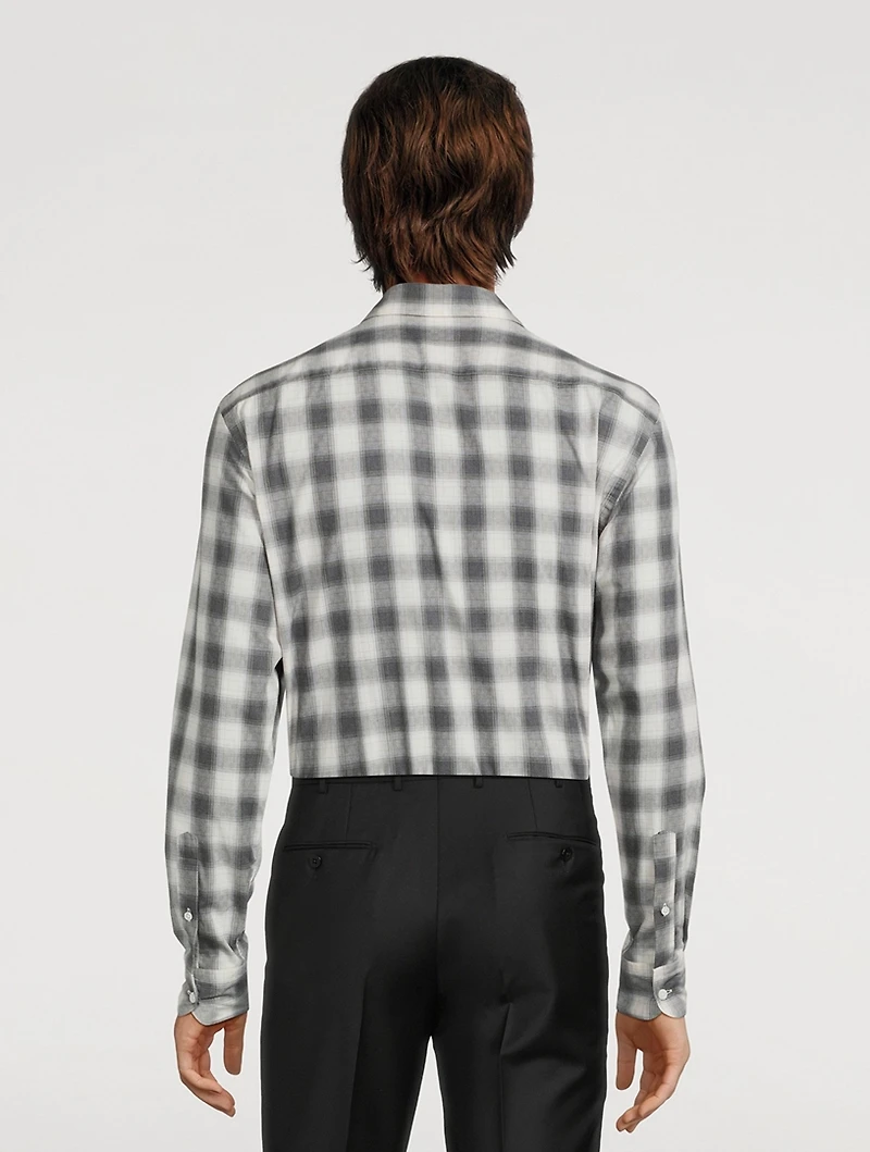 Cotton Shirt Check Print