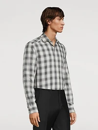 Cotton Shirt Check Print