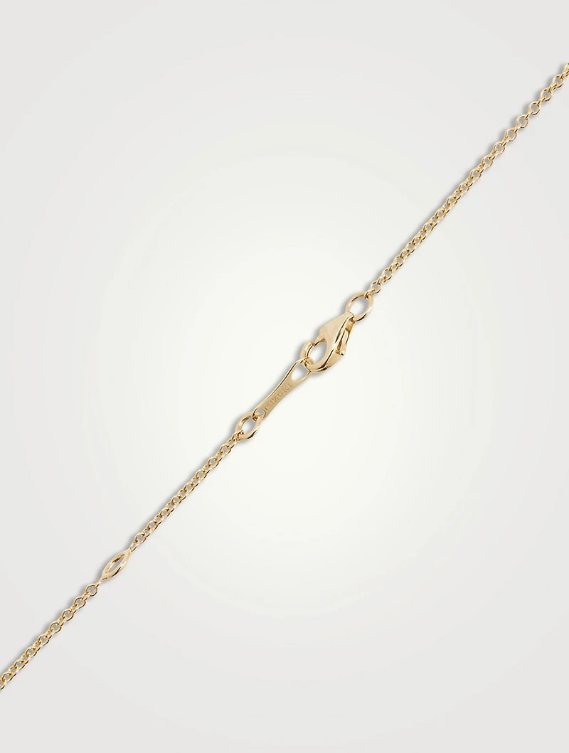 14K White Gold Chain Necklace With Pearl And Diamond