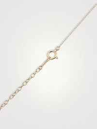 14K Gold Pearl Chain Necklace