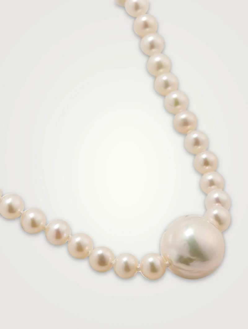 14K Gold Pearl Necklace