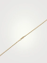14K Gold Ball Chain Starburst Pendant Necklace With Diamonds