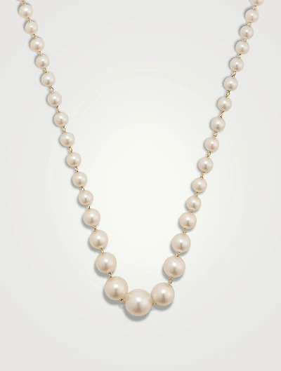 14K Gold Pearl Necklace