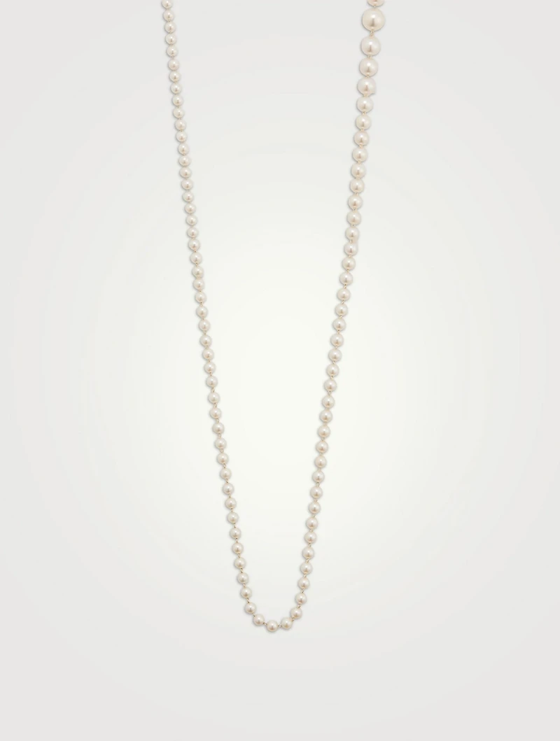 14K Gold Pearl Necklace