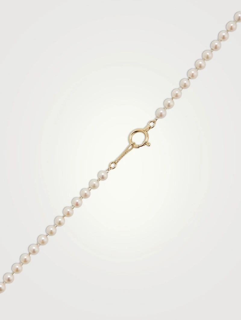 14K Gold Pearl Necklace
