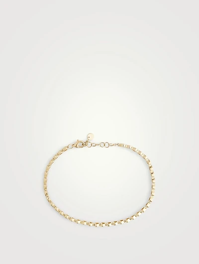 14K Gold Solid Gold Heart Shape Bracelet