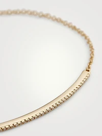 14K Gold Diamond Bar Bracelet