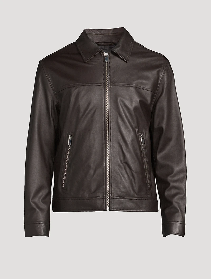 Leather Zip Jacket