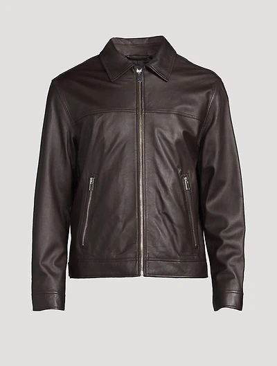 Leather Zip Jacket
