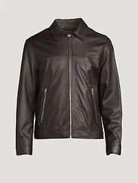 Leather Zip Jacket