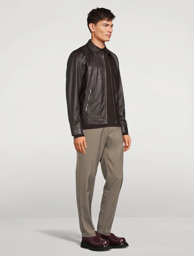 Leather Zip Jacket