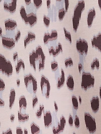 Farrah Peasant Blouse Leopard Print