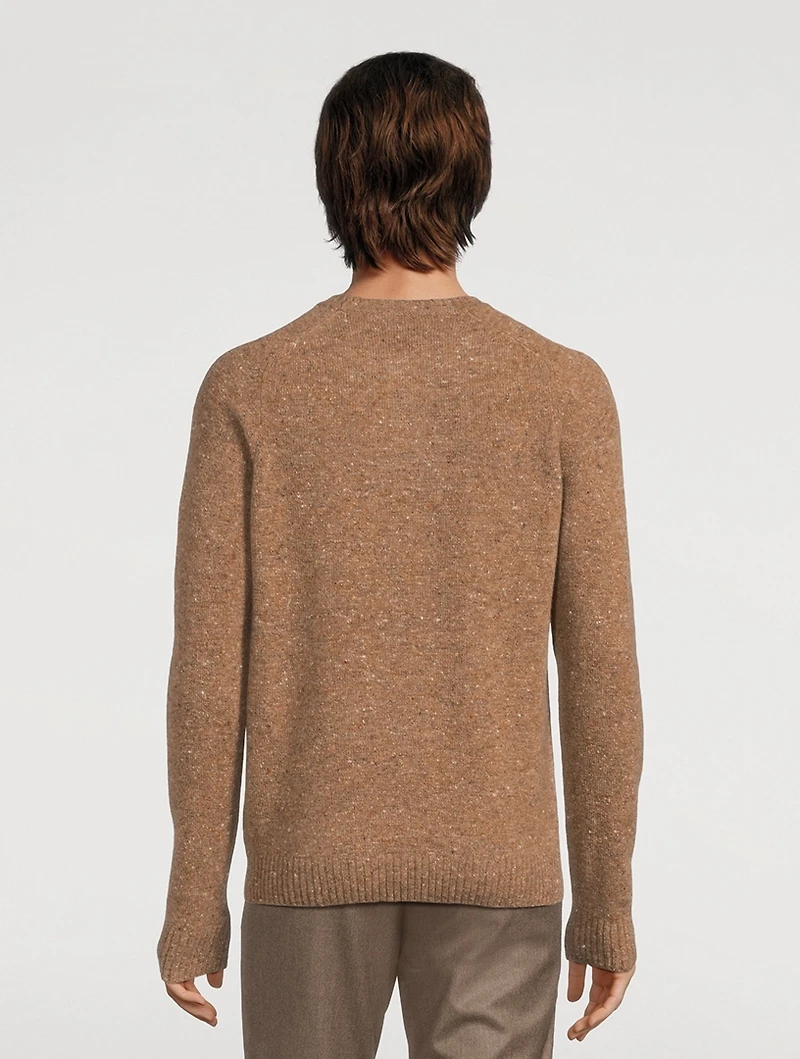Canora Lambswool And Cashmere Donegal Sweater