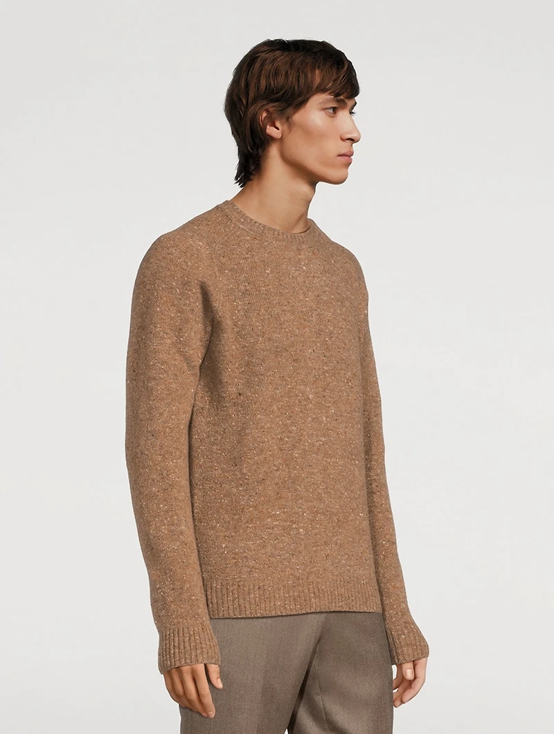 Canora Lambswool And Cashmere Donegal Sweater