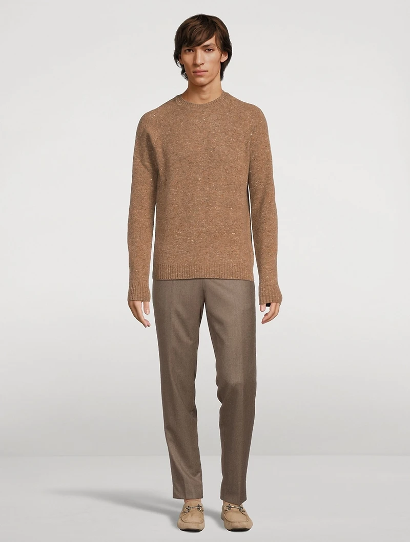 Canora Lambswool And Cashmere Donegal Sweater