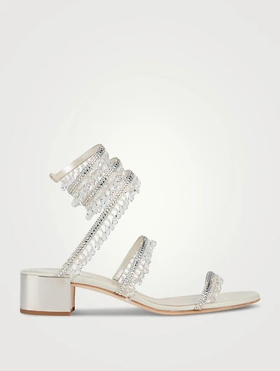 Chandelier Sandals With Crystals