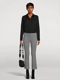 Silk Georgette Wrap Blouse