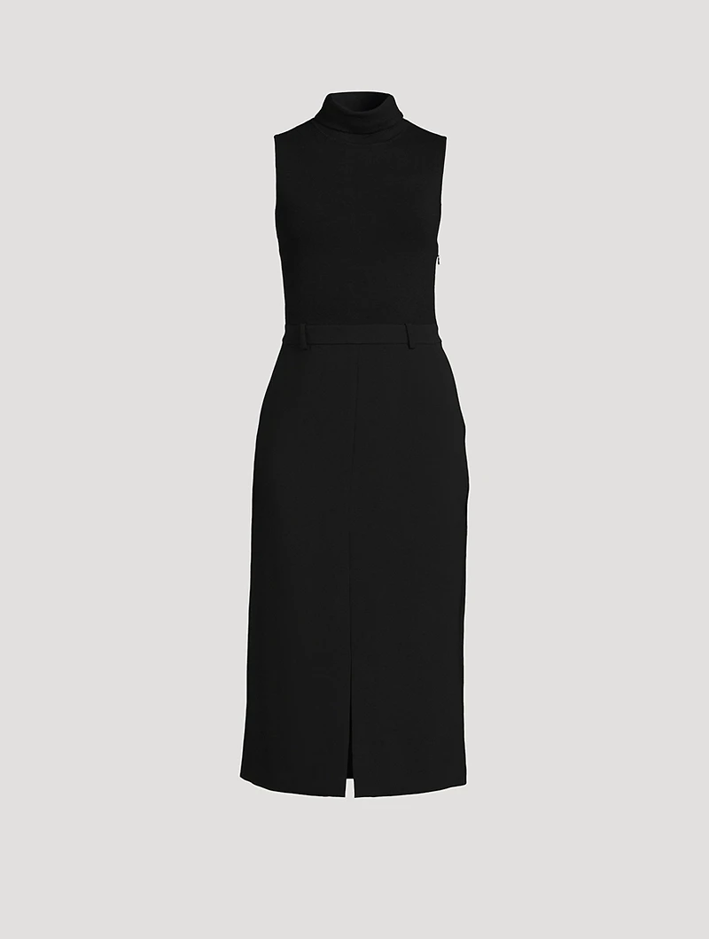 Admiral Crepe Combo Midi Dress