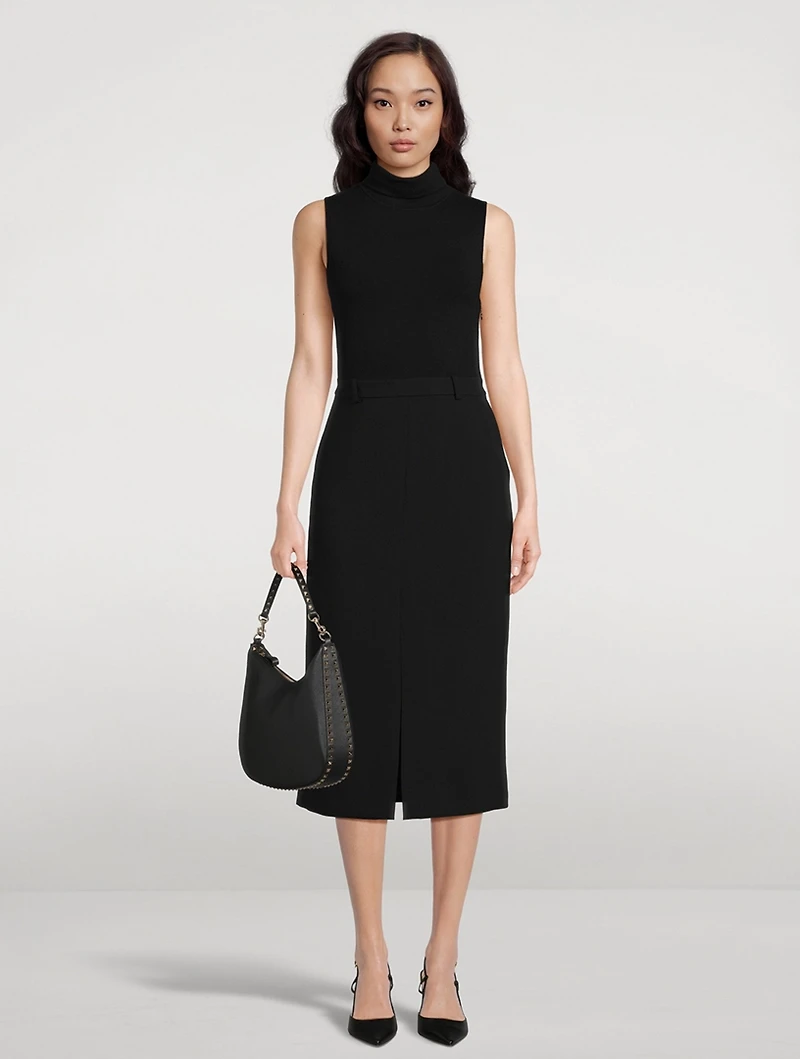 Admiral Crepe Combo Midi Dress