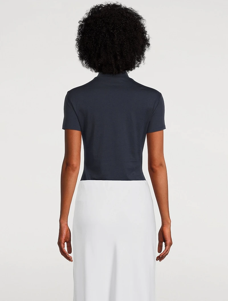 Tiny Organic Cotton Turtleneck T-Shirt
