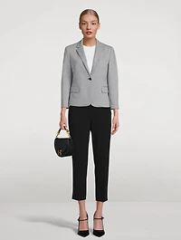 Shrunken Blazer Houndstooth Print