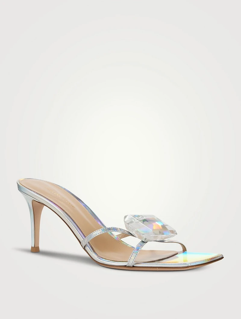 Jaipur Iridescent Leather Mules