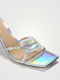 Jaipur Iridescent Leather Mules