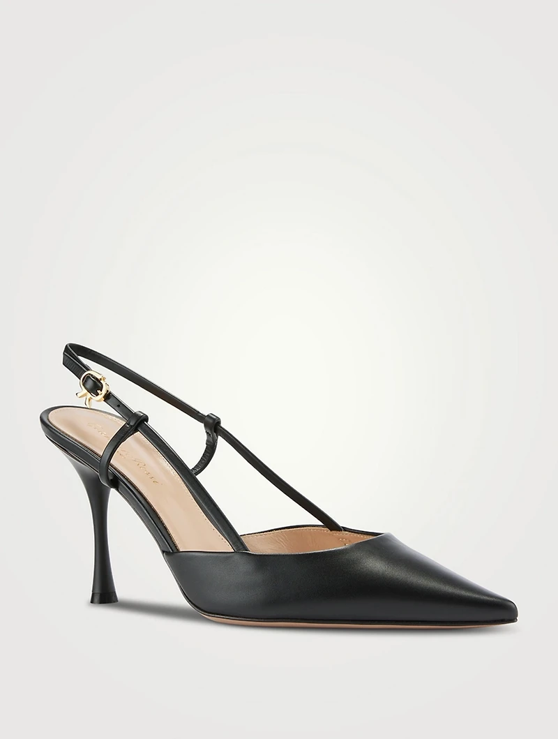 Ascent Leather Slingback Pumps