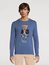 Bear Cotton Mockneck Sweater