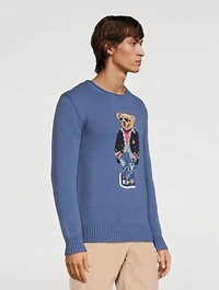 Bear Cotton Mockneck Sweater