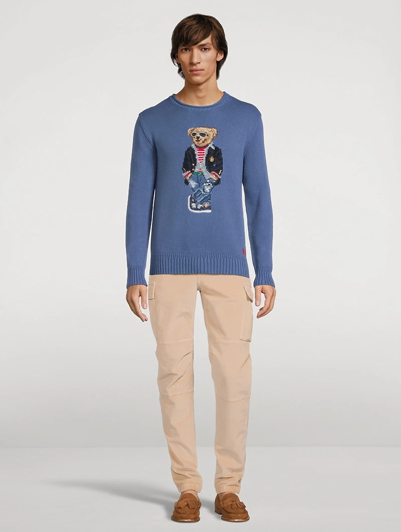 Bear Cotton Mockneck Sweater